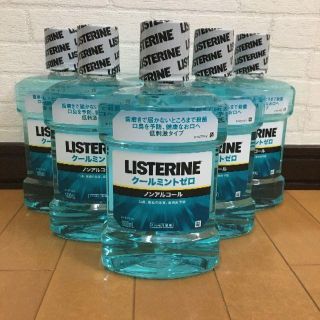 リステリン(LISTERINE)の薬用リステリン（クールミントゼロ）1000ml　6本セット　ノンアルコール(口臭防止/エチケット用品)