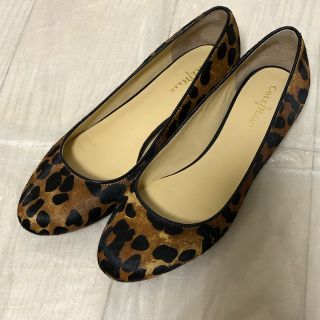 コールハーン(Cole Haan)のコールハーン　ハラコ  豹柄　フラットパンプス(ハイヒール/パンプス)