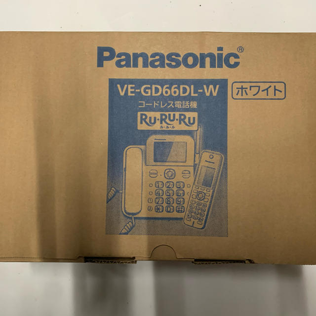 パナソニック コードレス電話機　RU・RU・RU VE-GD66DL