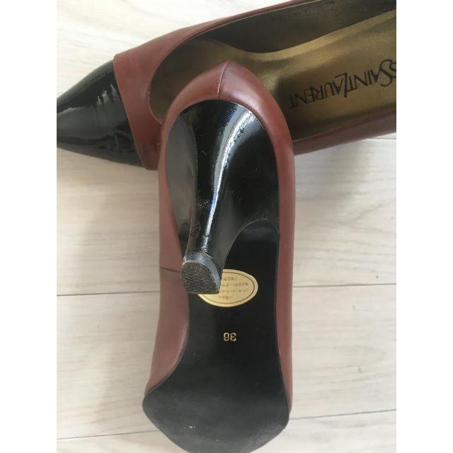 Saint Laurent(サンローラン)のいっちゃん様専用　美品　イヴ・サンローラン　36　茶 レディースの靴/シューズ(ハイヒール/パンプス)の商品写真