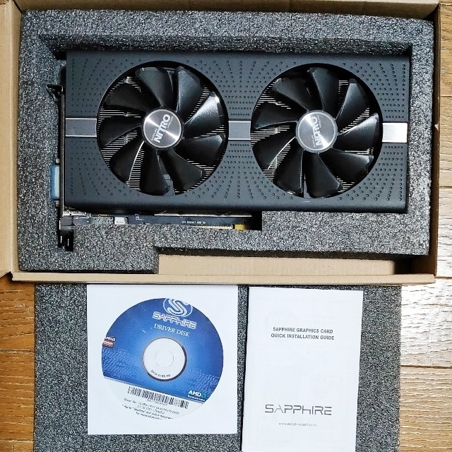 Sapphire Radeon NITRO+ RX570 4GB GDDR5① スマホ/家電/カメラのPC/タブレット(PCパーツ)の商品写真
