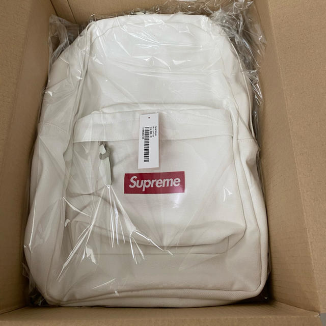Supreme Canvas Backpack バックパック 白 White