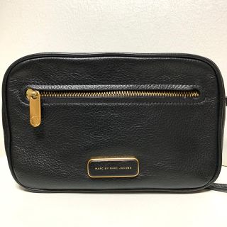 マークバイマークジェイコブス(MARC BY MARC JACOBS)のマークジェイコブス　ショルダーバッグ　ブラック　レザー　ミニバッグ(ショルダーバッグ)