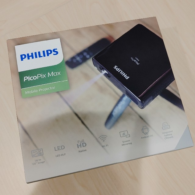 新品未開封 Philips picopix max プロジェクター小型、高輝度