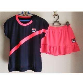 フィラ(FILA)のFILAテニスウェアレディース  シャツM＋スカートM(ウェア)