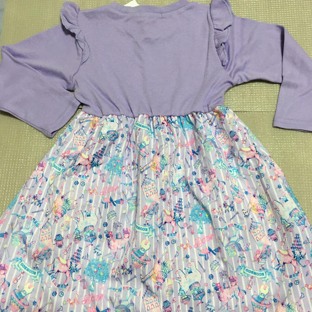 しまむら(シマムラ)の110 エコネコ　ワンピース キッズ/ベビー/マタニティのキッズ服女の子用(90cm~)(ワンピース)の商品写真