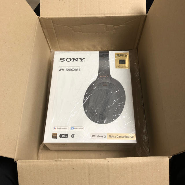 SONY(ソニー)の新品　WH-1000XM4BM  スマホ/家電/カメラのオーディオ機器(ヘッドフォン/イヤフォン)の商品写真