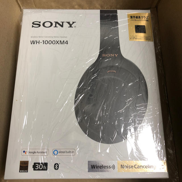 SONY(ソニー)の新品　WH-1000XM4BM  スマホ/家電/カメラのオーディオ機器(ヘッドフォン/イヤフォン)の商品写真