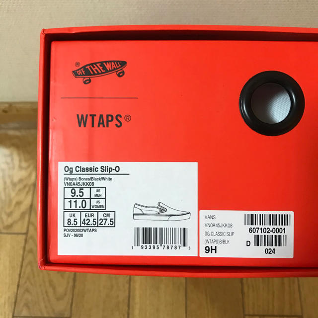 W)taps(ダブルタップス)の27.5㎝ WTAPS VANS SLIP-ON ダブルタップス クロスボーン  メンズの靴/シューズ(スリッポン/モカシン)の商品写真