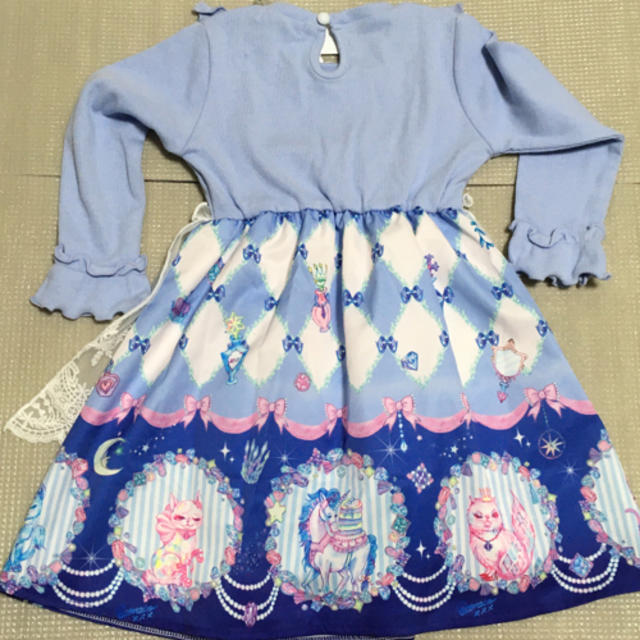 しまむら(シマムラ)の100 エコネコ　ワンピース キッズ/ベビー/マタニティのキッズ服女の子用(90cm~)(ワンピース)の商品写真