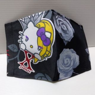 yoshikittyマスクカバー 薔薇黒② インナーマスク(その他)