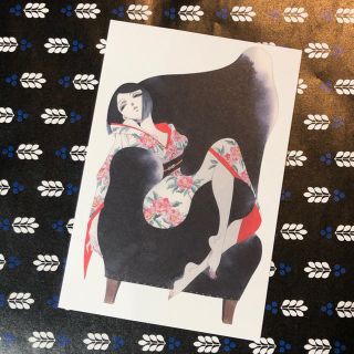 ✨中村明日美子20年展 ポストカード：小説「人間椅子」カバーイラスト(文学/小説)