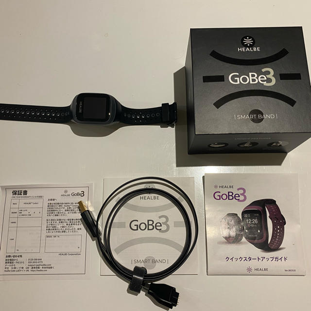 【希少品】摂取カロリーが自動計測できるHealbe GoBe3 黒 Black