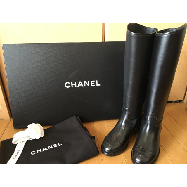 CHANEL - 【べー】シャネル　ロング　ブーツ 35.5(国内完売サイズ)