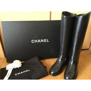 シャネル(CHANEL)の【べー様専用】シャネル　ロング　ブーツ 35.5(国内完売サイズ)(ブーツ)
