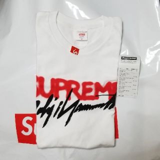 シュプリーム(Supreme)のSupreme Yohji Yamamoto Logo Tee 白(Tシャツ/カットソー(半袖/袖なし))