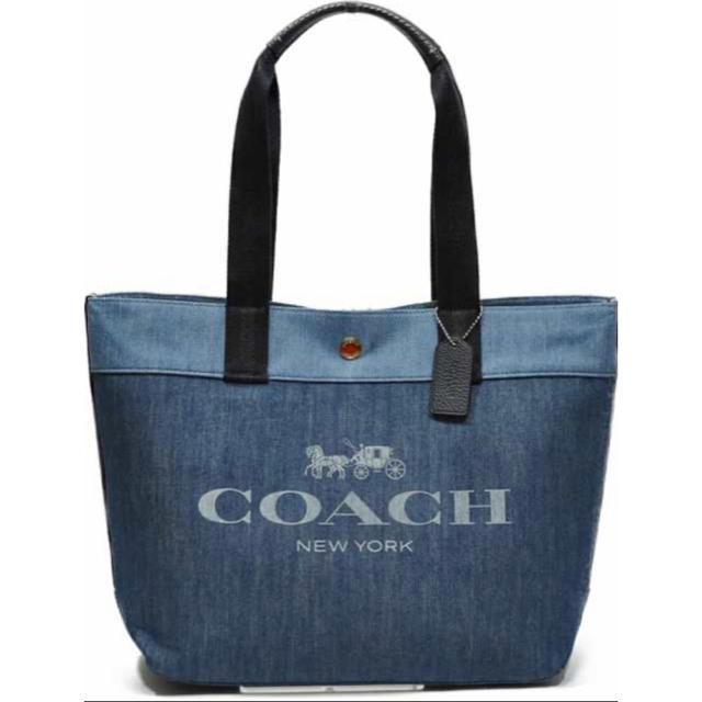 【新品】残一点 COACH トートバッグ デニム 2020年最新 B4入りますトートバッグ