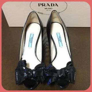 プラダ(PRADA)のプラダ PRADA オープントゥ パンプス ★ 美品(ハイヒール/パンプス)