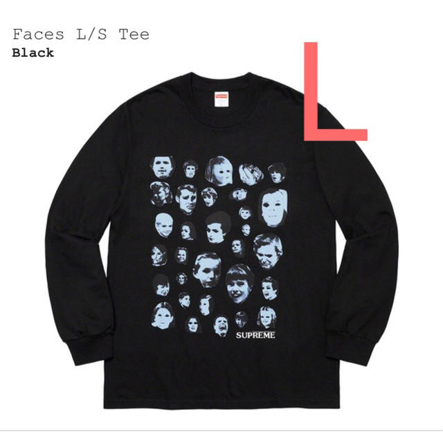 Black黒SIZE【L】 Faces L/S Tee シュプリーム