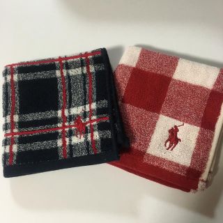 ラルフローレン(Ralph Lauren)の新品　ラルフローレン　タオルハンカチ　二枚(ハンカチ)