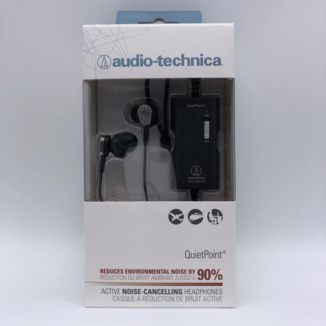 audio-technica(オーディオテクニカ)のaudio-technica カナル型イヤホン ATH-ANC23 BK IM スマホ/家電/カメラのオーディオ機器(ヘッドフォン/イヤフォン)の商品写真