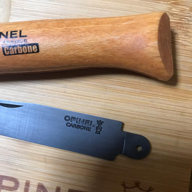 OPINEL(オピネル)のA801 オピネル Opinel No.8 カーボン 黒錆加工済み スポーツ/アウトドアのアウトドア(調理器具)の商品写真