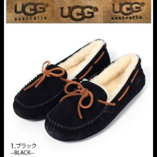 アグ(UGG)のUGG モカシン ダコタ ブラック ２３㎝(スリッポン/モカシン)