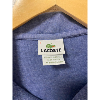 ラコステ(LACOSTE)のLACOSTE/ラコステ ポロシャツ フランスラコ　メンズ　グレー(ポロシャツ)