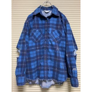 アンユーズド(UNUSED)の極美品【 UNUSED 】Damage Check Nel Shirt(シャツ)