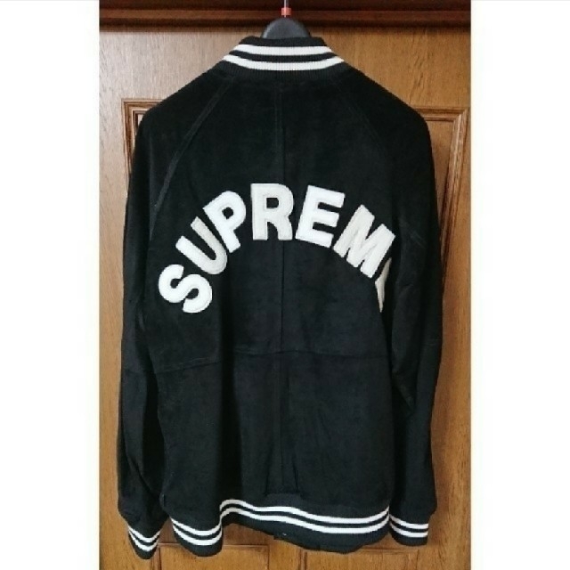 SUPREME Suede Varsity Jacket スタジャン