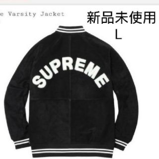 シュプリーム(Supreme)の★17ss★国内正規品 ★L★Suede varsity jacket(スタジャン)