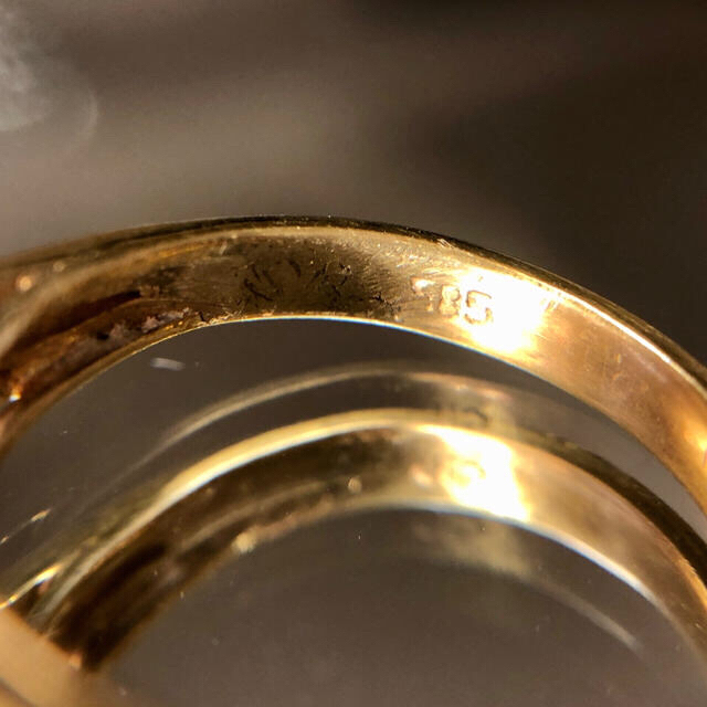 天然クリスタルオパールとダイヤとモアサナイトのリング 10号 レディースのアクセサリー(リング(指輪))の商品写真