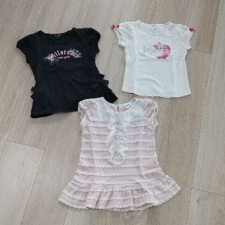 ジルスチュアートニューヨーク(JILLSTUART NEWYORK)のジルスチュアートNY半袖Tシャツ2着とカットソー1枚計3点セットサイズ110美品(Tシャツ/カットソー)