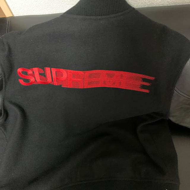 18AW Supreme Motion Logo Varsity Jacket