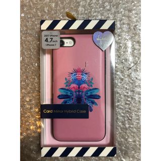 レプラス(LEP LUSS)のiPhone7,8,SE2兼用カードポケット、ミラー、スタンド機能付き軽量ケース(iPhoneケース)