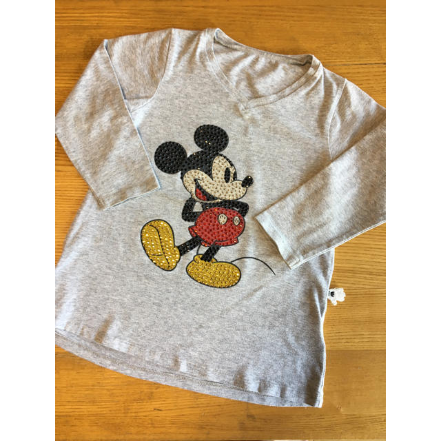 Skip Land(スキップランド)のSkip Land スキップランド ミッキー ロンT Tシャツ 90cm キッズ/ベビー/マタニティのキッズ服女の子用(90cm~)(Tシャツ/カットソー)の商品写真