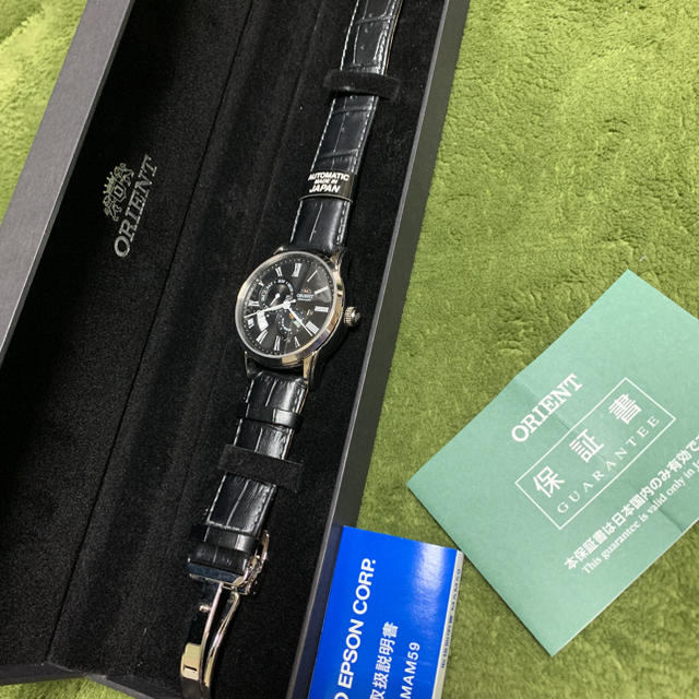 美品】【定価55,000円】ORIENT 機械式腕時計 RN-AK0003B - 腕時計