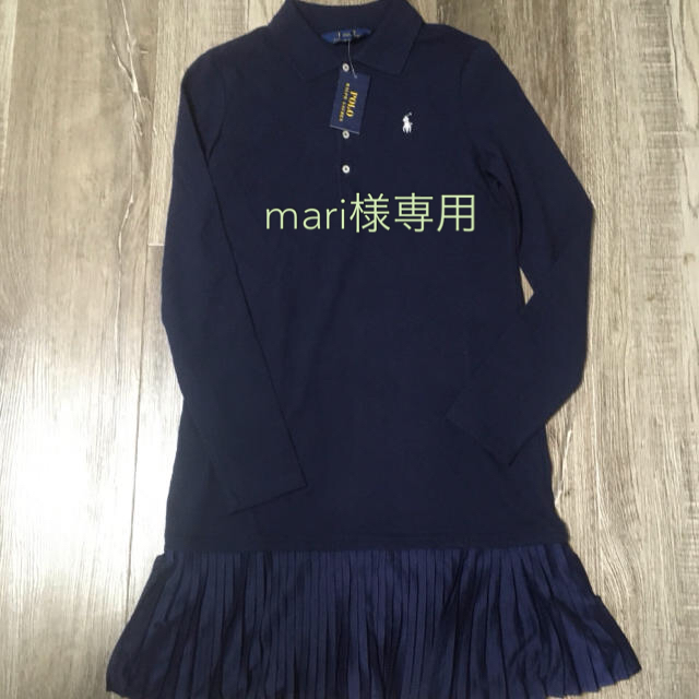 POLO RALPH LAUREN(ポロラルフローレン)のPOLORALPHLAURENポロラルフローレンプリーテッド ポロワンピース新品 キッズ/ベビー/マタニティのキッズ服女の子用(90cm~)(ワンピース)の商品写真