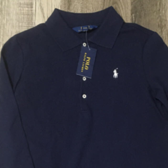 POLO RALPH LAUREN(ポロラルフローレン)のPOLORALPHLAURENポロラルフローレンプリーテッド ポロワンピース新品 キッズ/ベビー/マタニティのキッズ服女の子用(90cm~)(ワンピース)の商品写真