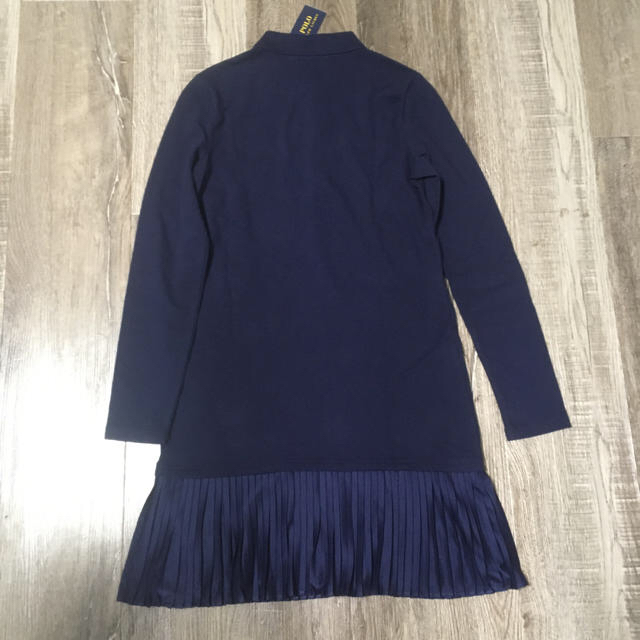 POLO RALPH LAUREN(ポロラルフローレン)のPOLORALPHLAURENポロラルフローレンプリーテッド ポロワンピース新品 キッズ/ベビー/マタニティのキッズ服女の子用(90cm~)(ワンピース)の商品写真