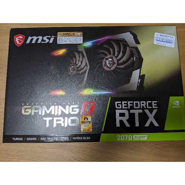 【国内正規品】 SUPER 2070 RTX GeForce MSI GAMING TRIO X PC周辺機器