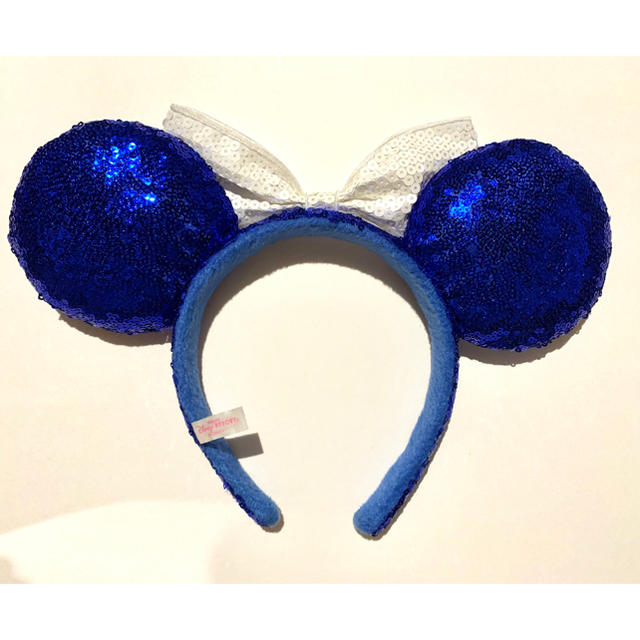 Disney(ディズニー)のカチューシャ(ミニーマウスホワイト×ブルースパンコール) レディースのヘアアクセサリー(カチューシャ)の商品写真