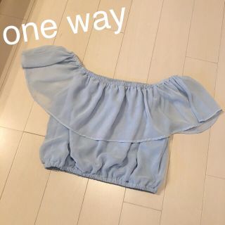 ワンウェイ(one*way)のone wayオフショルトップス(Tシャツ(半袖/袖なし))