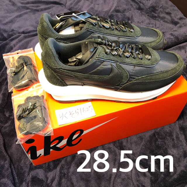 28.5cm NIKE LDWAFFLE X SACAI 黒