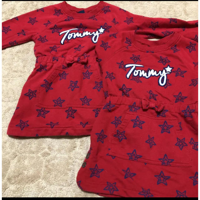 TOMMY HILFIGER(トミーヒルフィガー)のTommy ワンピース  サイズ3T 双子 キッズ/ベビー/マタニティのキッズ服女の子用(90cm~)(ワンピース)の商品写真