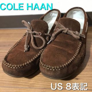 コールハーン(Cole Haan)のCOLE HAAN コールハーン　ドライビングシューズ　US8表記(スリッポン/モカシン)