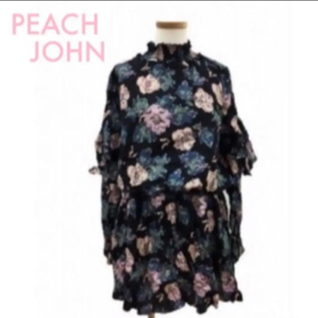 PEACH JOHN(ピーチジョン)のPEACH JOHN ピーチジョン チュニック【ハイネック 花柄】 レディースのトップス(チュニック)の商品写真