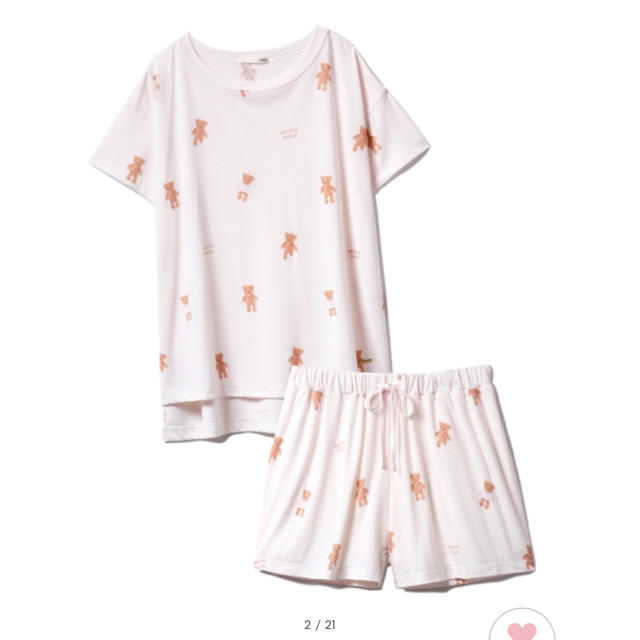 gelato pique♡セットアップベアTシャツ＆ショートパンツSET