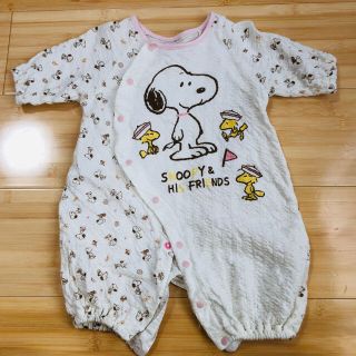 スヌーピー 女の子 カバーオールの通販 12点 Snoopyのキッズ ベビー マタニティを買うならラクマ