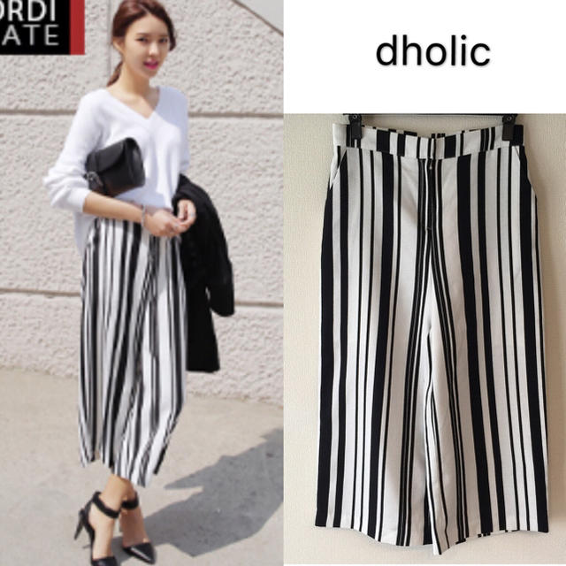 dholic(ディーホリック)の【美品】dholic.ストライプパンツ レディースのパンツ(その他)の商品写真